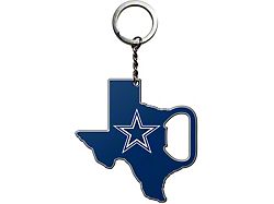 Keychain Bottle Opener with Dallas Cowboys Logo; Blue