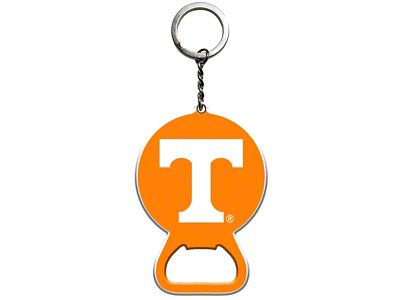 Keychain Bottle Opener with University of Tennessee Logo; Orange