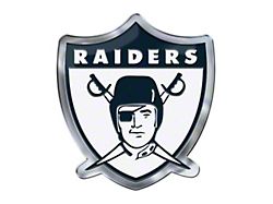 Las Vegas Raiders Embossed Emblem; Black (Universal; Some Adaptation May Be Required)