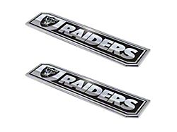 Las Vegas Raiders Embossed Emblems; Black (Universal; Some Adaptation May Be Required)