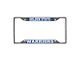 License Plate Frame with Golden State Warriors Logo; Chrome (Universal; Some Adaptation May Be Required)