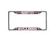 License Plate Frame with Mississippi State University Logo; Maroon (Universal; Some Adaptation May Be Required)