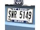 License Plate Frame with St. Louis Blues Logo; Chrome (Universal; Some Adaptation May Be Required)