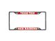 License Plate Frame with Texas Tech University Logo; Chrome (Universal; Some Adaptation May Be Required)