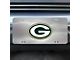 License Plate with Green Bay Packers Logo; Stainless Steel (Universal; Some Adaptation May Be Required)