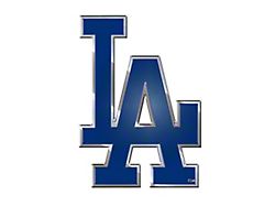 Los Angeles Dodgers Embossed Emblem; Blue (Universal; Some Adaptation May Be Required)
