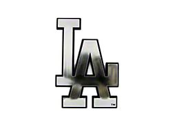 Los Angeles Dodgers Molded Emblem; Chrome (Universal; Some Adaptation May Be Required)