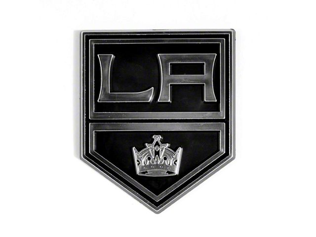 Los Angeles Kings Molded Emblem; Chrome (Universal; Some Adaptation May Be Required)