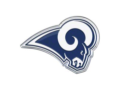 Los Angeles Rams Embossed Emblem; Blue (Universal; Some Adaptation May Be Required)