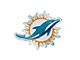 Miami Dolphins Embossed Emblem; Aqua (Universal; Some Adaptation May Be Required)