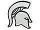 Michigan State University Emblem; Chrome (Universal; Some Adaptation May Be Required)