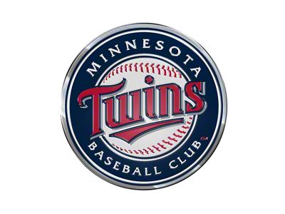 Minnesota Twins Embossed Emblem; Navy (Universal; Some Adaptation May Be Required)