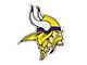 Minnesota Vikings Embossed Emblem; Yellow (Universal; Some Adaptation May Be Required)