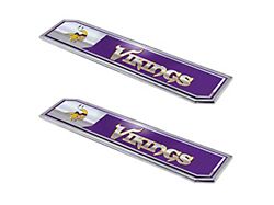 Minnesota Vikings Embossed Emblems; Purple (Universal; Some Adaptation May Be Required)