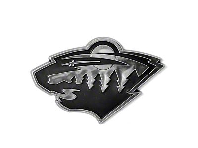Minnesota Wild Molded Emblem; Chrome (Universal; Some Adaptation May Be Required)