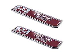 Mississippi State University Embossed Emblems; Maroon (Universal; Some Adaptation May Be Required)