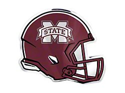 Mississippi State University Embossed Helmet Emblem; Maroon (Universal; Some Adaptation May Be Required)