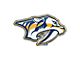 Nashville Predators Embossed Emblem; Blue and Yellow (Universal; Some Adaptation May Be Required)