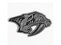 Nashville Predators Molded Emblem; Chrome (Universal; Some Adaptation May Be Required)
