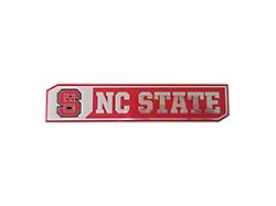 NC State University Embossed Emblems; Red (Universal; Some Adaptation May Be Required)