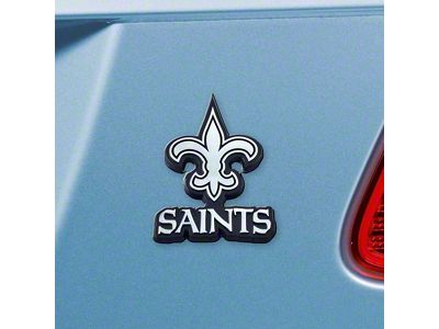 New Orleans Saints Emblem; Chrome (Universal; Some Adaptation May Be Required)