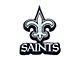 New Orleans Saints Emblem; Chrome (Universal; Some Adaptation May Be Required)