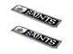 New Orleans Saints Embossed Emblems; Black (Universal; Some Adaptation May Be Required)