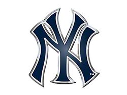 New York Yankees Embossed Emblem; Blue (Universal; Some Adaptation May Be Required)
