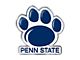 Penn State University Embossed Emblem; Navy (Universal; Some Adaptation May Be Required)