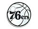 Philadelphia 76ers Emblem; Chrome (Universal; Some Adaptation May Be Required)
