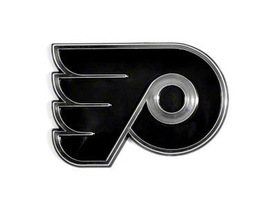 Philadelphia Flyers Molded Emblem; Chrome (Universal; Some Adaptation May Be Required)