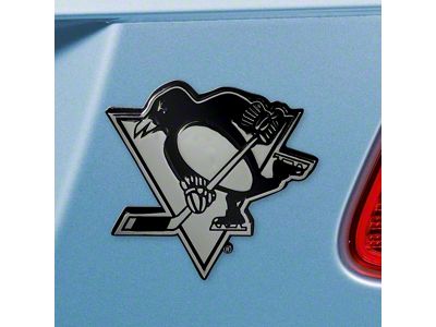 Pittsburgh Penguins Emblem; Chrome (Universal; Some Adaptation May Be Required)