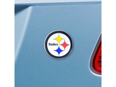 Pittsburgh Steelers Emblem; White (Universal; Some Adaptation May Be Required)