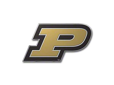 Purdue University Embossed Emblem; Gold (Universal; Some Adaptation May Be Required)