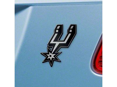 San Antonio Spurs Emblem; Chrome (Universal; Some Adaptation May Be Required)