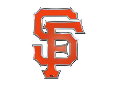 San Francisco Giants Embossed Emblem; Orange (Universal; Some Adaptation May Be Required)