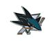 San Jose Sharks Emblem; Teal (Universal; Some Adaptation May Be Required)