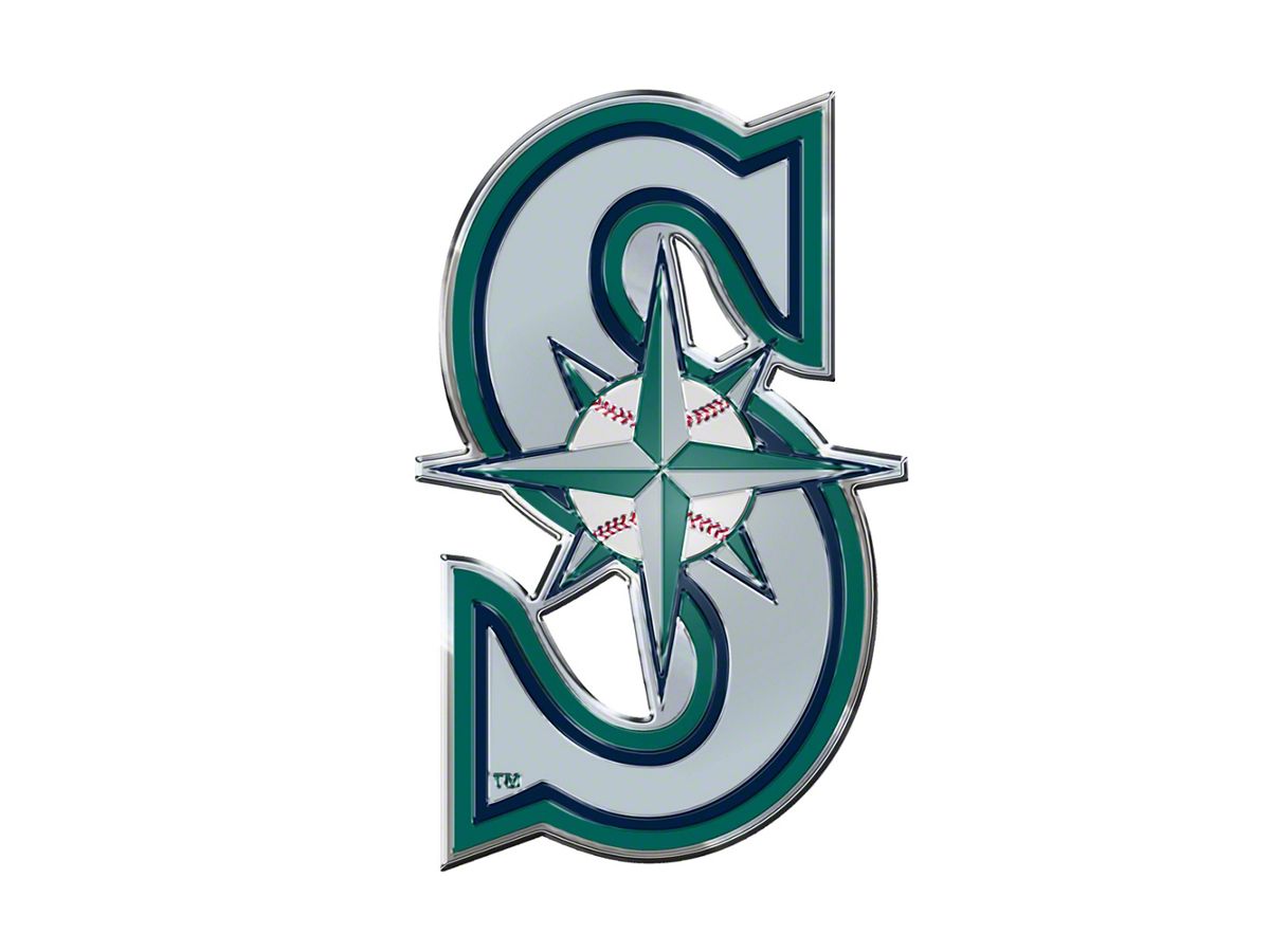 Bronco Seattle Mariners Embossed Emblem; Teal (Universal; Some Adaptation  May Be Required) - Free Shipping