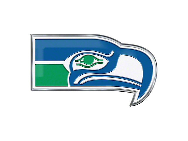 Seattle Seahawks Embossed Emblem; Blue and Green (Universal; Some Adaptation May Be Required)
