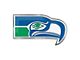 Seattle Seahawks Embossed Emblem; Blue and Green (Universal; Some Adaptation May Be Required)