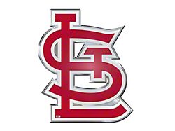 St. Louis Cardinals Embossed Emblem; Red (Universal; Some Adaptation May Be Required)