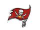 Tampa Bay Buccaneers Embossed Emblem; Red (Universal; Some Adaptation May Be Required)