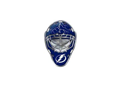 Tampa Bay Lightning Embossed Helmet Emblem; Royal (Universal; Some Adaptation May Be Required)
