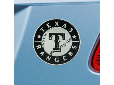 Texas Rangers Emblem; Chrome (Universal; Some Adaptation May Be Required)