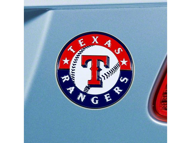 Texas Rangers Emblem; Red (Universal; Some Adaptation May Be Required)