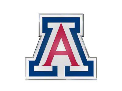 University of Arizona Embossed Emblem; Blue and Red (Universal; Some Adaptation May Be Required)