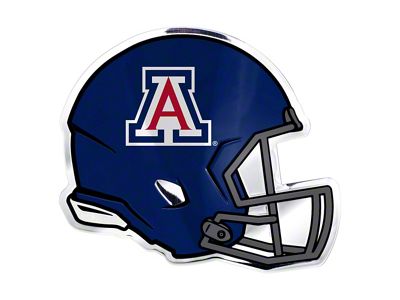 University of Arizona Embossed Helmet Emblem; Blue and Red (Universal; Some Adaptation May Be Required)