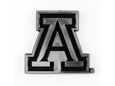 University of Arizona Molded Emblem; Chrome (Universal; Some Adaptation May Be Required)