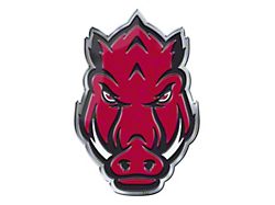 University of Arkansas Embossed Emblem; Maroon (Universal; Some Adaptation May Be Required)