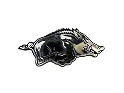 University of Arkansas Molded Emblem; Chrome (Universal; Some Adaptation May Be Required)